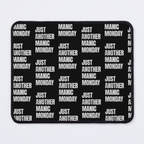Item preview, Just another manic monday wall art in black designed and sold by TeabreakType.