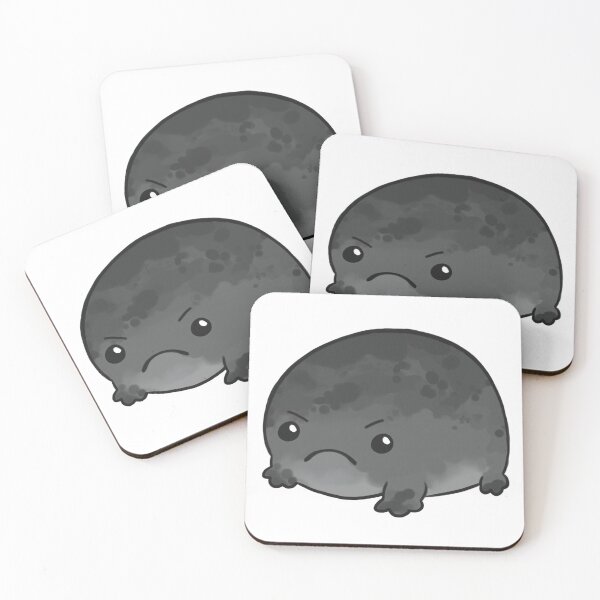 Item preview, Black Rain Frog, Cute Grumpy Frog designed and sold by CuteCrew.