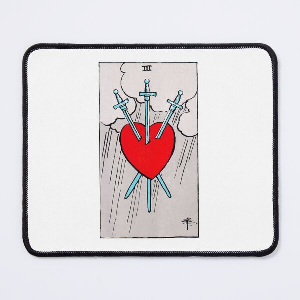 Item preview, Three of Swords Tarot designed and sold by Phantastique Boutique.