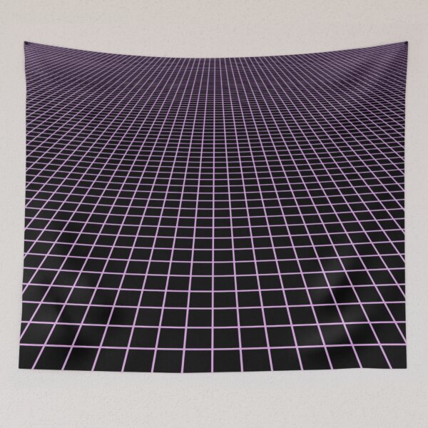 Item preview, lilac grid designed and sold by frauenbrauen.