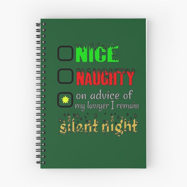 Item preview, Nice, Naughty or Silent Night designed and sold by SirReel.
