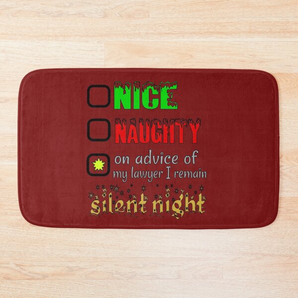 Item preview, Nice, Naughty or Silent Night designed and sold by SirReel.