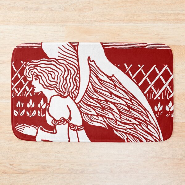 Item preview, Aubrey Beardsley Christmas Angel Red designed and sold by Pixelchicken.