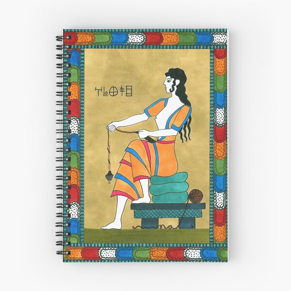 Item preview, 10 Fate from The Minoan Tarot designed and sold by Threads of Magic by Laura Perry.
