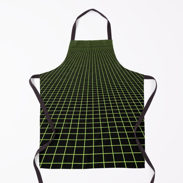 Item preview, toxic green grid designed and sold by frauenbrauen.