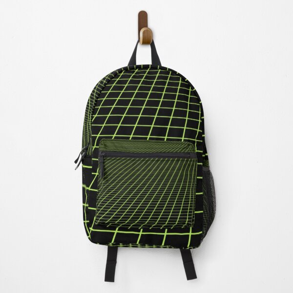 Item preview, toxic green grid designed and sold by frauenbrauen.