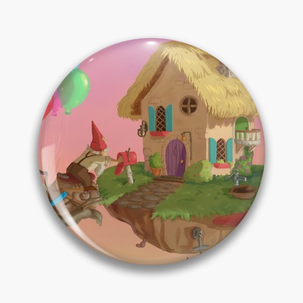 Item preview, Gnome delivering SnailMail to faerie house designed and sold by Maysoulrose.