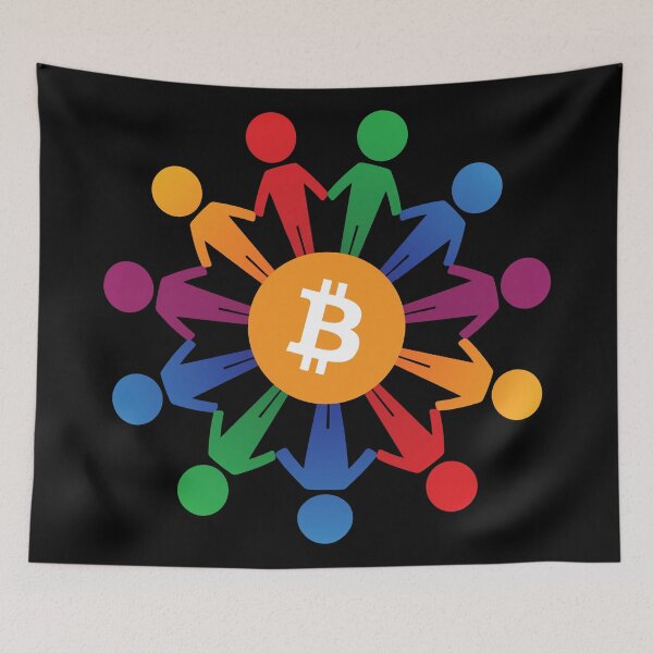 Item preview, Bitcoin Love Circle designed and sold by GraffitiSoup.