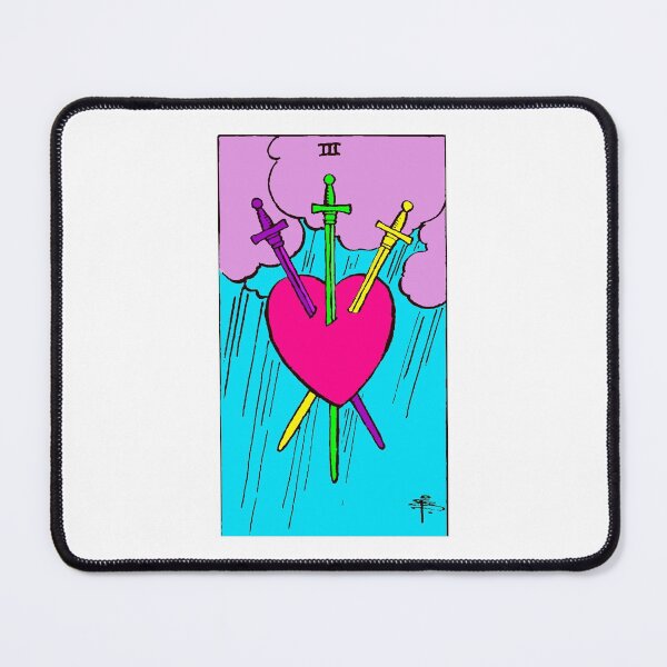 Item preview, Three of Swords Tarot TWISTED designed and sold by Phantastique Boutique.