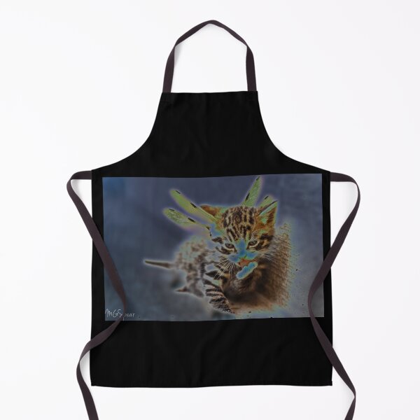 Item preview, Dragonfly kitten licking paw designed and sold by MGSpear.