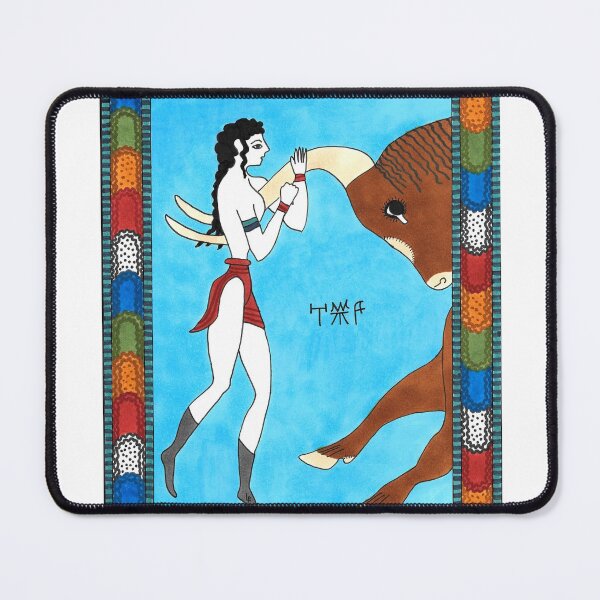 Item preview, 11 Strength from The Minoan Tarot designed and sold by Threads of Magic by Laura Perry.