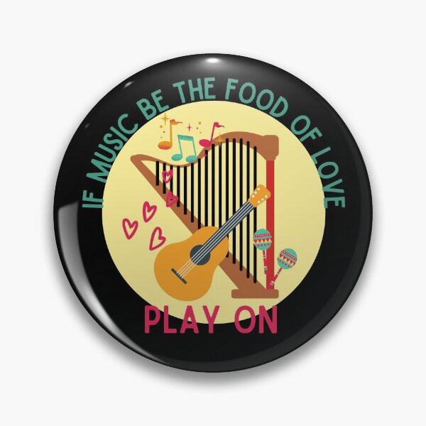 Item preview, If music be the food of love, play on. designed and sold by Scribblehound.