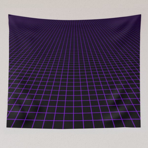 Item preview, purple grid designed and sold by frauenbrauen.