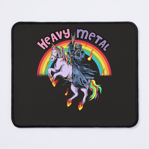 Item preview, Cute Heavy Metal Rainbow Unicorn Cartoon designed and sold by MrEddie10.
