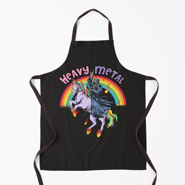 Item preview, Cute Heavy Metal Rainbow Unicorn Cartoon designed and sold by MrEddie10.