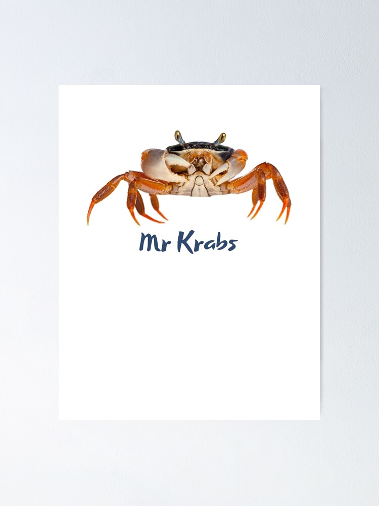 Mr Krabs Poster For Sale By Twoplanets Redbubble