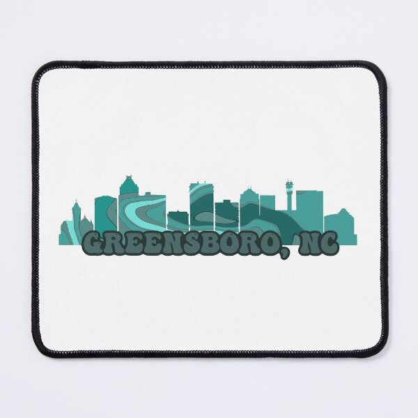 Item preview, Greensboro, NC Skyline | Aqua designed and sold by jaydennleighh.