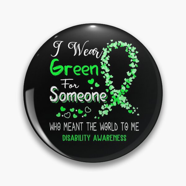 Item preview, I Wear Green For Disability Awareness designed and sold by Tadmab.