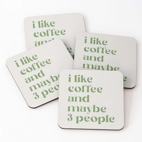 Item preview, I like coffee and maybe 3 people designed and sold by AwesomeDistrict.