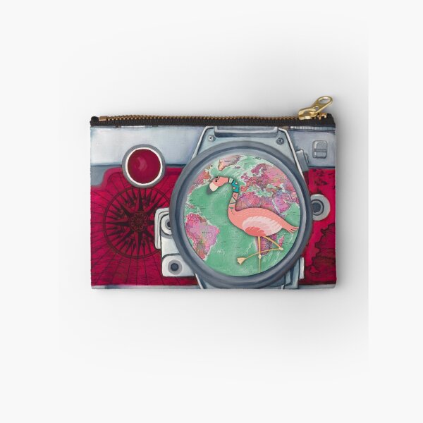 Item preview, Vintage camera with flamingo designed and sold by Elmanji.