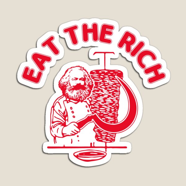 Artikel-Vorschau von Eat The Rich Döner Marx Kebab Karl Marx Sozialist Hasan Piker, designt und verkauft von hypewearco.