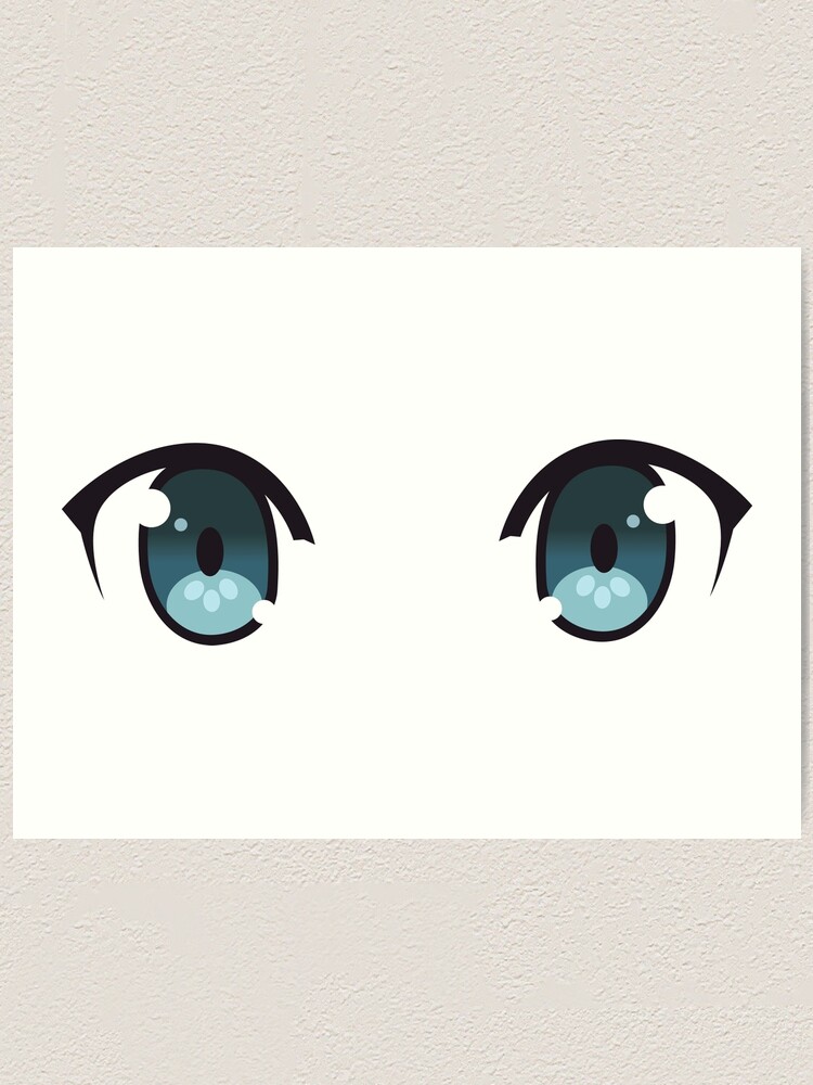 Anime Eyes Art Print By Colemannon Redbubble