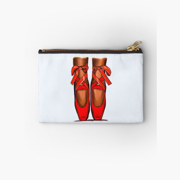 Item preview, Ballet shoes - brown skin ballerina in ballet pointe shoes with ribbon laces designed and sold by Artonmytee.