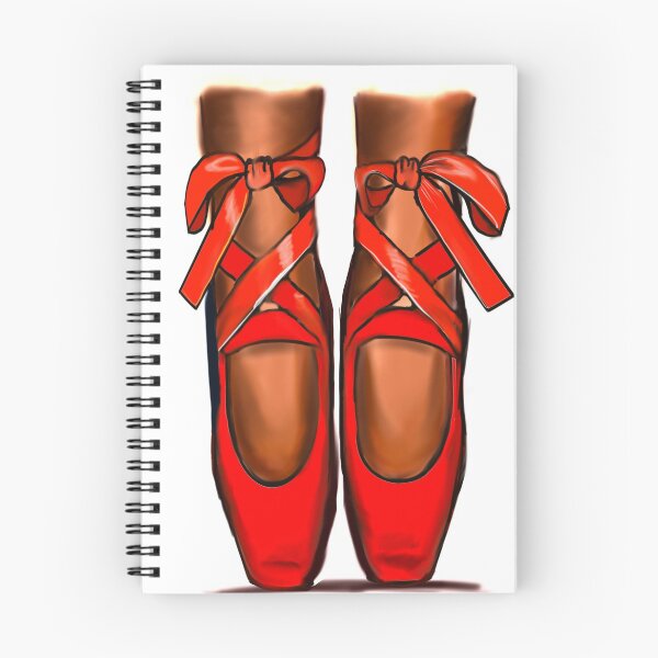 Item preview, Ballet shoes - brown skin ballerina in ballet pointe shoes with ribbon laces designed and sold by Artonmytee.