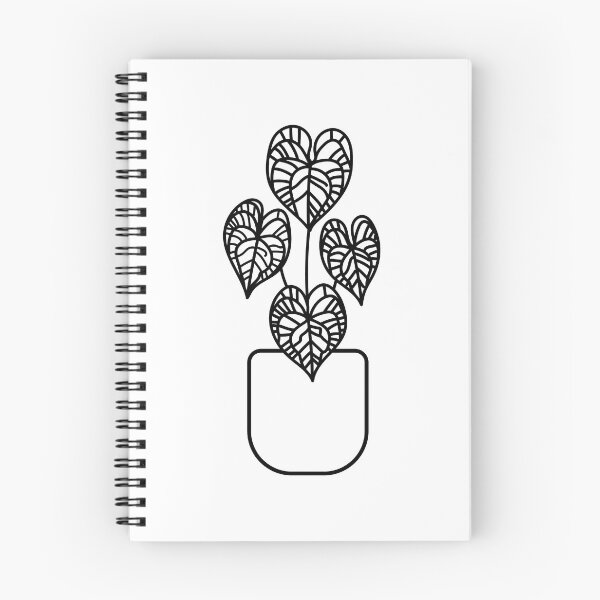 Item preview, Anthurium clarinervium plant b&w designed and sold by abigailsommer1.