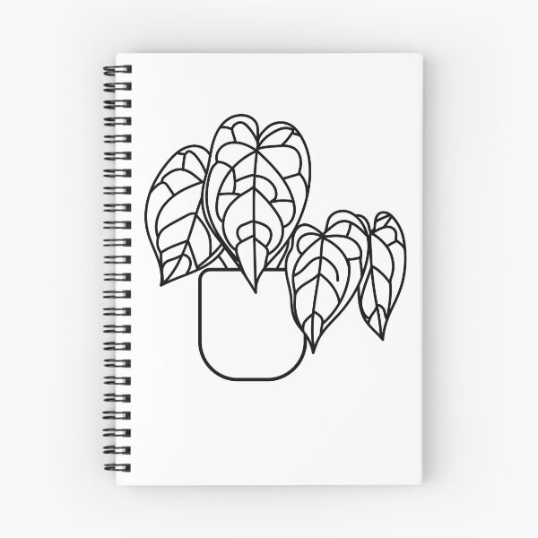 Item preview, Anthurium crystallinum plant b&w designed and sold by abigailsommer1.