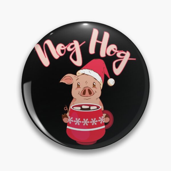 Item preview, Nog Hog Dont Hog the Eggnog design! Funny | Cute Christmas pig eggnog design! designed and sold by HROC.