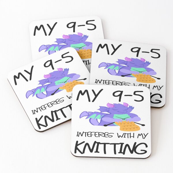 Item preview, My 9-5 Interferes With My Knitting  designed and sold by davidmurtagh.