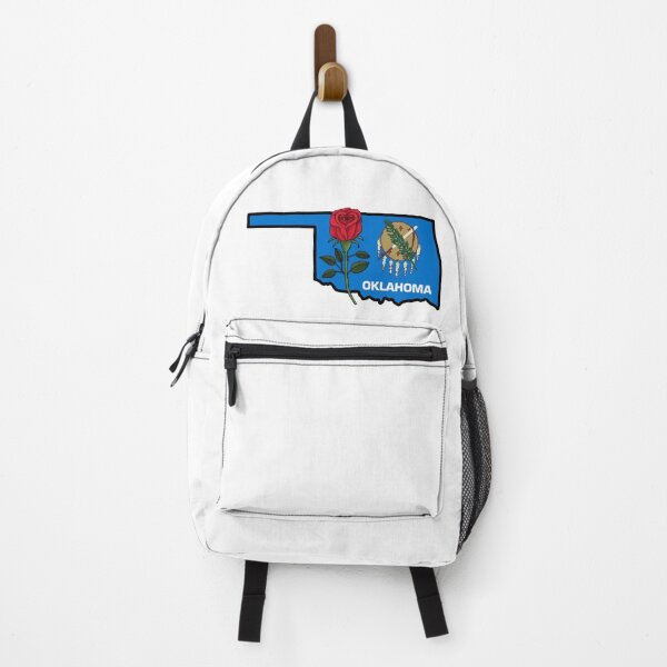 Item preview, State of Oklahoma Flag with State Flower Rose designed and sold by Gsallicat.