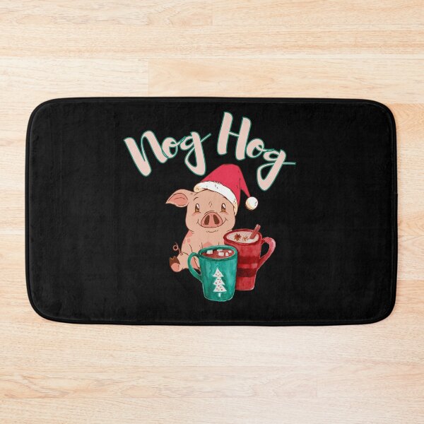 Item preview, Nog Hog Dont Hog the Eggnog design! Funny | Cute Christmas pig eggnog design! designed and sold by HROC.