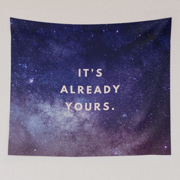 Aperçu de l'œuvre Affirmation quotidienne, Affirmation positive, Positif, Spirituel, Galaxie, Univers créée et vendue par Magic Love Art Print.