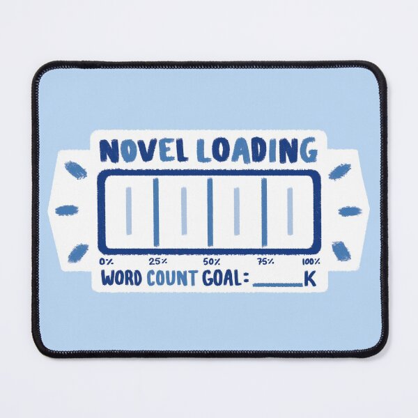 Item preview, Novel Loading Progress Bar Tracker - Blue designed and sold by redvioletart.