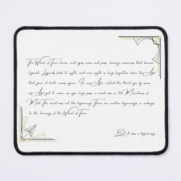 Item preview, The Wheel of Time Turns quote WOT designed and sold by Katefinated.