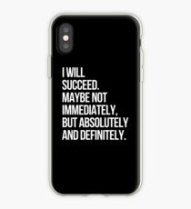 ICH WERDE ERFOLG HABEN! (Schwarz) iPhone-Hülle & Cover