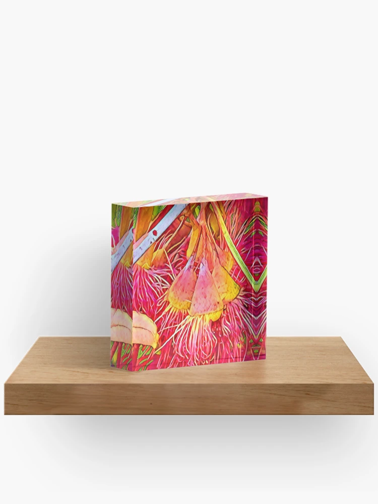 Thumbnail 2 of 5, Acrylic Block, Orange Gums designed and sold by RandaRubyRed.