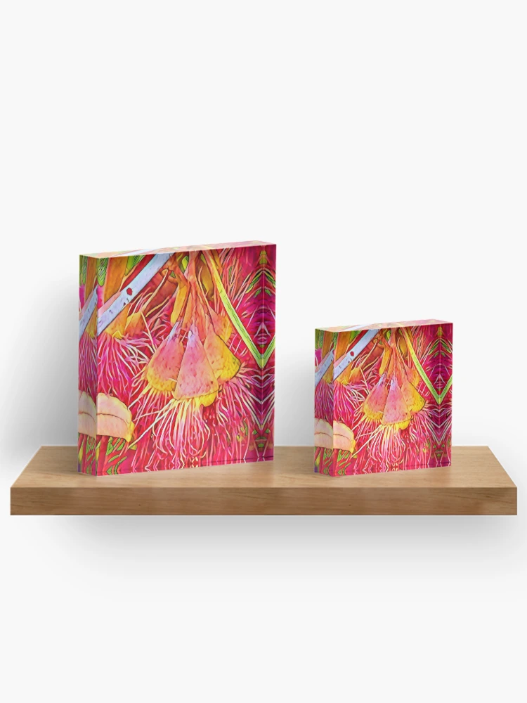 Thumbnail 3 of 5, Acrylic Block, Orange Gums designed and sold by RandaRubyRed.