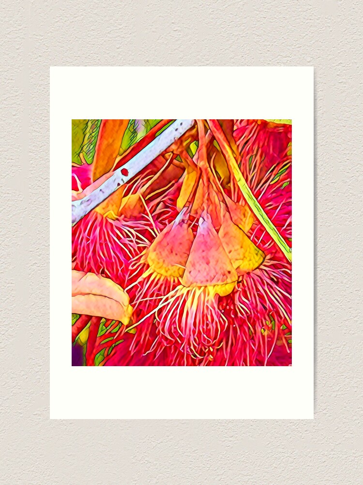 Thumbnail 1 of 3, Art Print, Orange Gums designed and sold by RandaRubyRed.