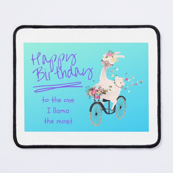 Item preview, Birthday wishes for my llama designed and sold by Nicola Leyh.