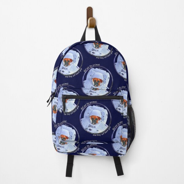 Item preview, Boxer Dog Astronaut in Space Bible Verse Ask the Animals Job 12:7 designed and sold by TheKingdomAttic.