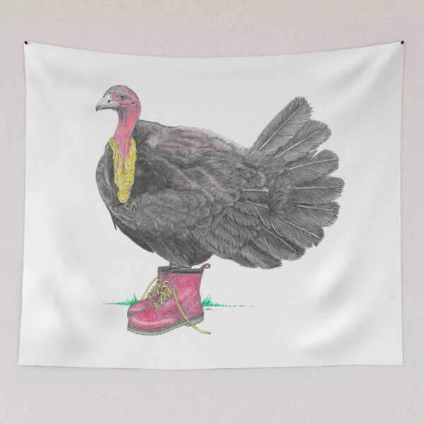 Item preview, Scrub Turkey in Red Boots designed and sold by JimsBirds.
