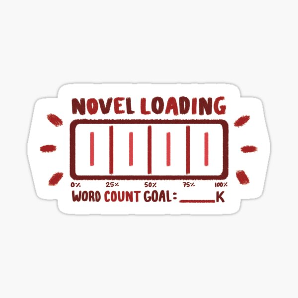 Item preview, Novel Loading Progress Bar Tracker - Red designed and sold by redvioletart.