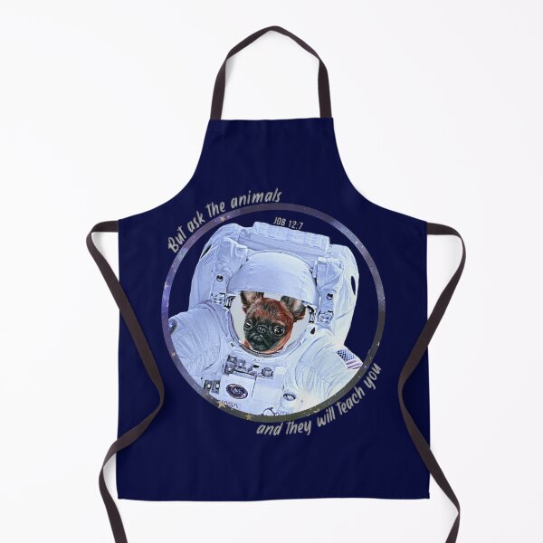 Item preview, Brussels Griffin Dog Astronaut in Space Bible Verse Ask the Animals Job 12:7 designed and sold by TheKingdomAttic.