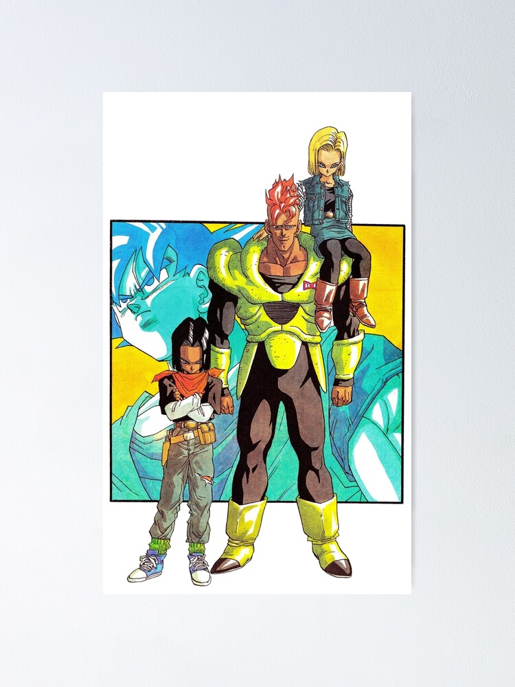 Póster «los androides de dragon ball z dbz android 16 17 y 18» de ABU ...