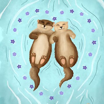 Artwork thumbnail, Significant Otters- Otter Pals by Kella Hanna-Wayne