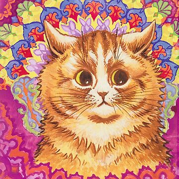 Louis Wain Decorative Cat Art Board Print for Sale by jessvacon