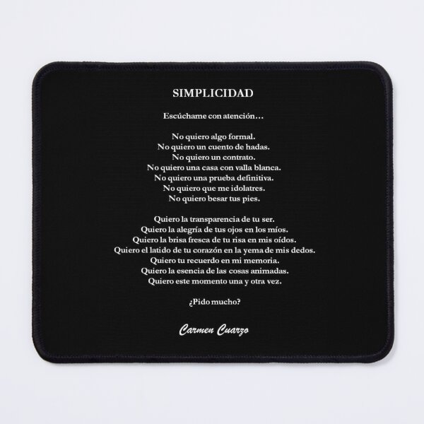 Item preview, Simplicity (black background) designed and sold by carmencuarzo.